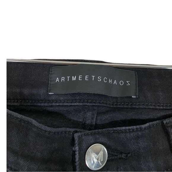 ARTMEETSCHAOS State St. Distressed Sing Sing Slim Leg Jeans Size 33 - Picture 9 of 10